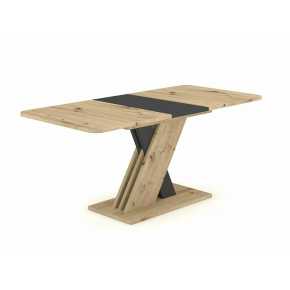 Стол обеденный SIGNAL EXEL дуб артизан/антрацит 140-180/85